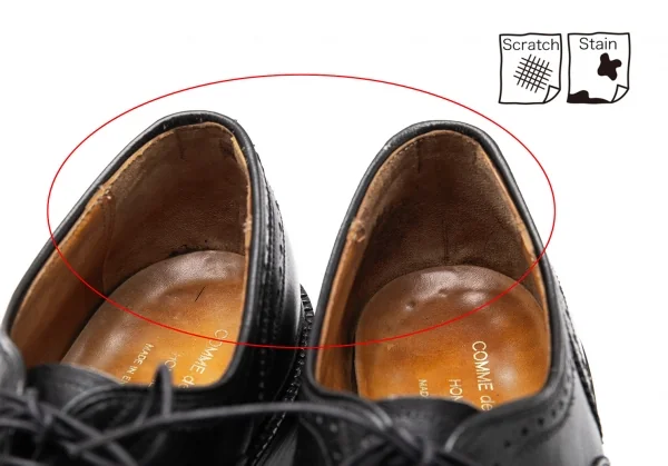 コムデギャルソンオムプリュスCOMME des GARCONS HOMME PLUS Tricker’s社製ウイングチップレザーシューズ 黒26.5位 K-118042_013