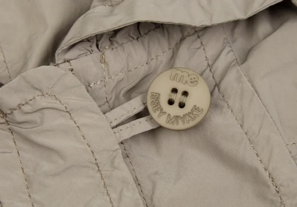 ISSEY MIYAKE me Poly Nylon Shirring Zip Up Coat K-118054_005