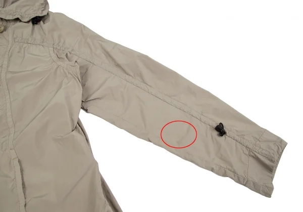 ISSEY MIYAKE me Poly Nylon Shirring Zip Up Coat K-118054_006