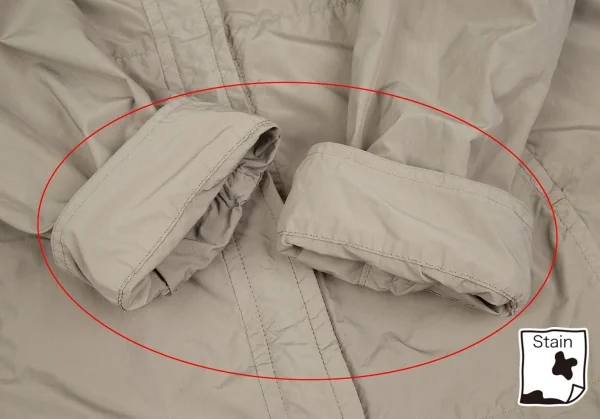 ISSEY MIYAKE me Poly Nylon Shirring Zip Up Coat K-118054_010