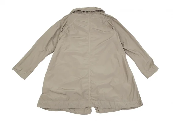 ISSEY MIYAKE me Poly Nylon Shirring Zip Up Coat K-118054_017