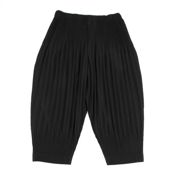 オムプリッセ イッセイ ミヤケHOMME PLISSE ISSEY MIYAKE 消しプリーツクロップドパンツ 黒2 K-118085_001
