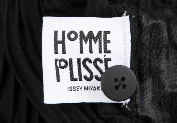 オムプリッセ イッセイ ミヤケHOMME PLISSE ISSEY MIYAKE 消しプリーツクロップドパンツ 黒2 K-118085_012