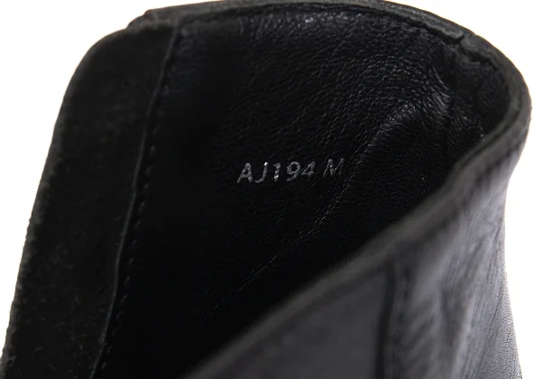 ズッカzucca レザーオープントゥショートブーツ 黒M(24位) K-118087_012