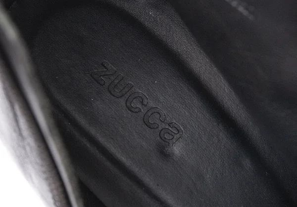 ズッカzucca レザーオープントゥショートブーツ 黒M(24位) K-118087_013