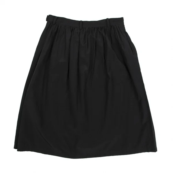 リミフゥLIMI feu コットンシルクウエストギャザースカート 黒S K-118089_010