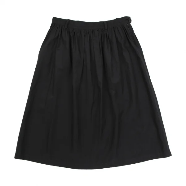 リミフゥLIMI feu コットンシルクウエストギャザースカート 黒S K-118089_002