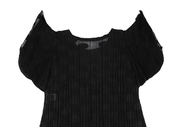 プリーツプリーズPLEATS PLEASE ドットジャガードメッシュセットアップ 黒3・5 K-118104_016