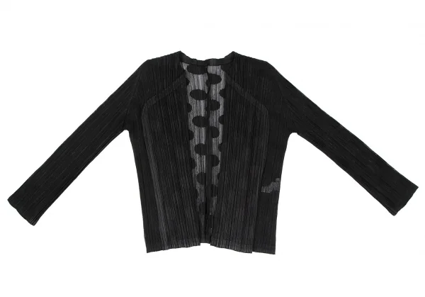プリーツプリーズPLEATS PLEASE ドットジャガードメッシュセットアップ 黒3・5 K-118104_003