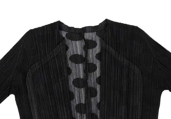 プリーツプリーズPLEATS PLEASE ドットジャガードメッシュセットアップ 黒3・5 K-118104_004
