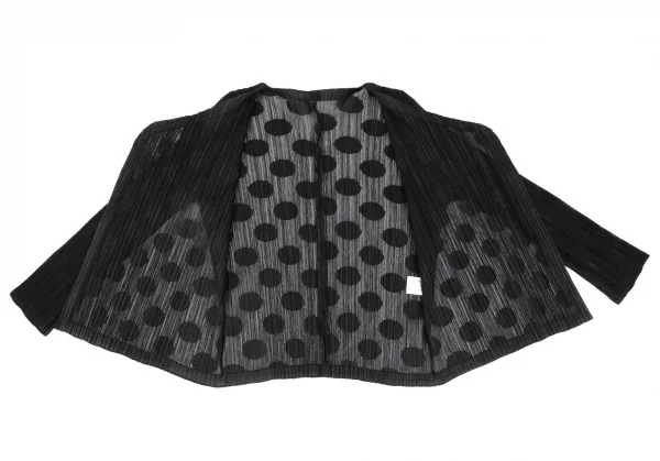 プリーツプリーズPLEATS PLEASE ドットジャガードメッシュセットアップ 黒3・5 K-118104_006
