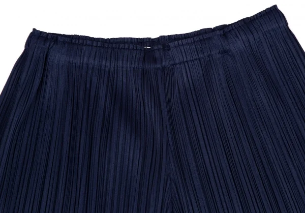プリーツプリーズPLEATS PLEASE プリーツハーフパンツ 紺5 K-118106_002