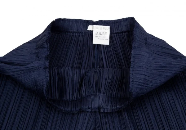 プリーツプリーズPLEATS PLEASE プリーツハーフパンツ 紺5 K-118106_003