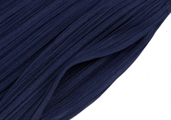 プリーツプリーズPLEATS PLEASE プリーツハーフパンツ 紺5 K-118106_004