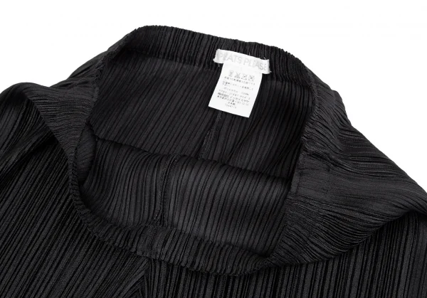 プリーツプリーズPLEATS PLEASE サイドラインシャイニープリーツパンツ 黒3 K-118108_003