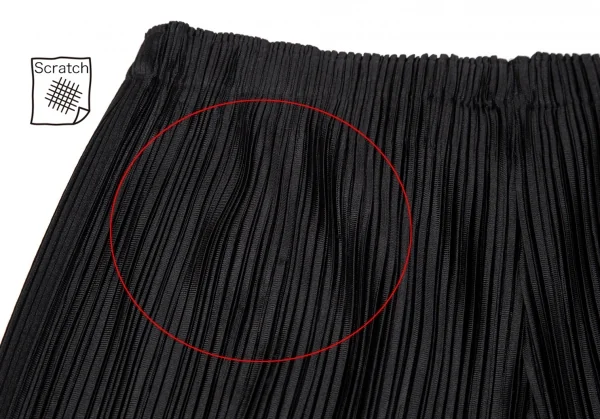 プリーツプリーズPLEATS PLEASE サイドラインシャイニープリーツパンツ 黒3 K-118108_008