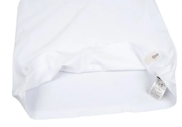 グラウンド ワイGround Y バックシグネチャーロゴプリントTシャツ 白1 K-118109_011