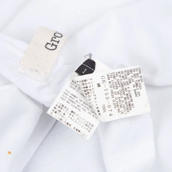 グラウンド ワイGround Y バックシグネチャーロゴプリントTシャツ 白1 K-118109_015