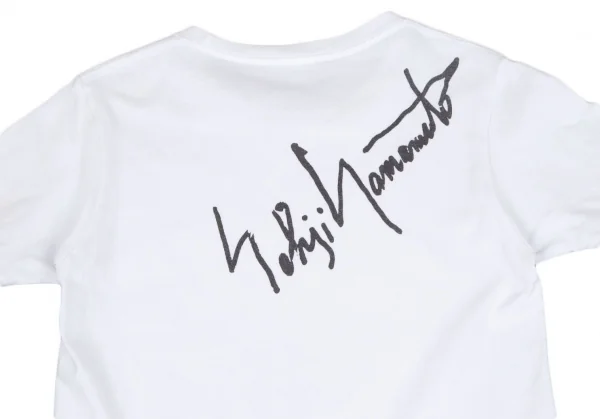 グラウンド ワイGround Y バックシグネチャーロゴプリントTシャツ 白1 K-118109_002