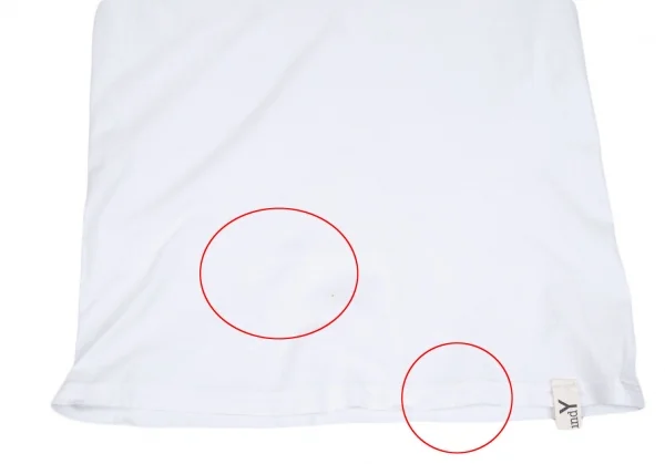 グラウンド ワイGround Y バックシグネチャーロゴプリントTシャツ 白1 K-118109_007