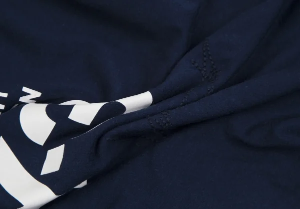 ワイスリーY-3 ロゴプリントTシャツ 紺XS K-118114_014