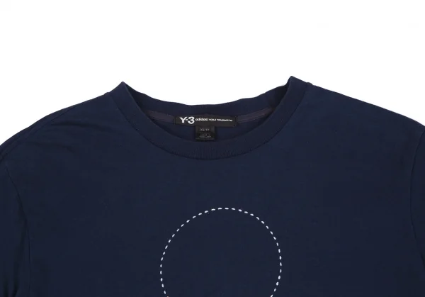 ワイスリーY-3 ロゴプリントTシャツ 紺XS K-118114_002