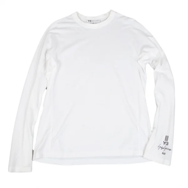 ワイスリーY-3 袖ロゴプリントカットソー 白M K-118116_001