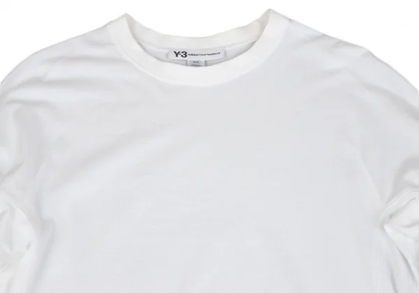 ワイスリーY-3 袖ロゴプリントカットソー 白M K-118116_002