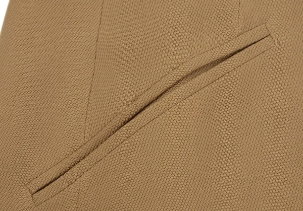 セリーヌCELINE ブラゾンボタンノーカラージャケット キャメル40 K-118121_011