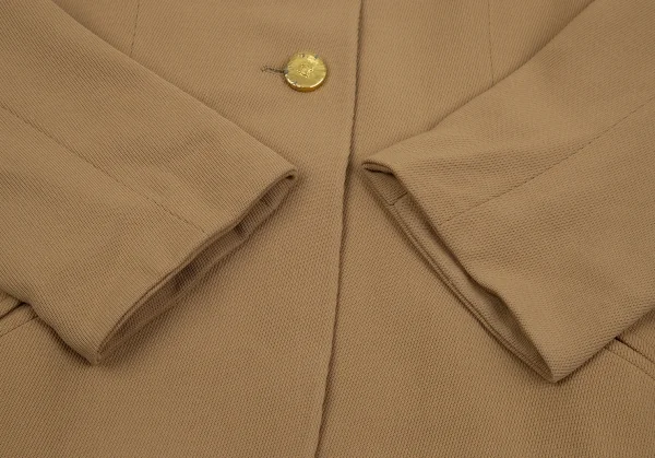 セリーヌCELINE ブラゾンボタンノーカラージャケット キャメル40 K-118121_006