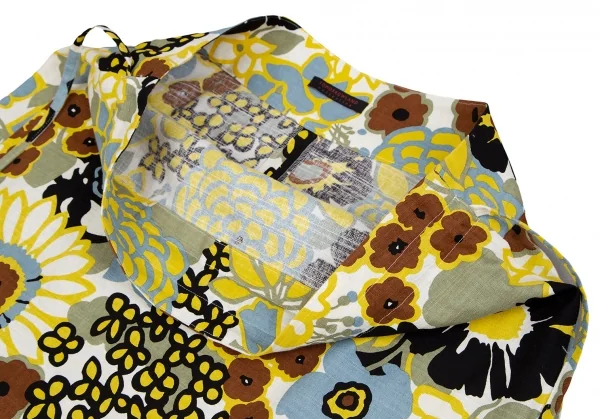 トゥモローランド コレクションTOMORROWLAND collection コットンパルテールプリントウエストギャザーミディスカート 白マルチ34 K-118135_004