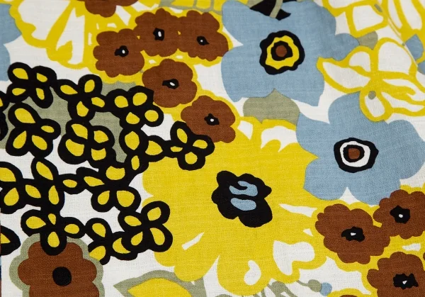 トゥモローランド コレクションTOMORROWLAND collection コットンパルテールプリントウエストギャザーミディスカート 白マルチ34 K-118135_009