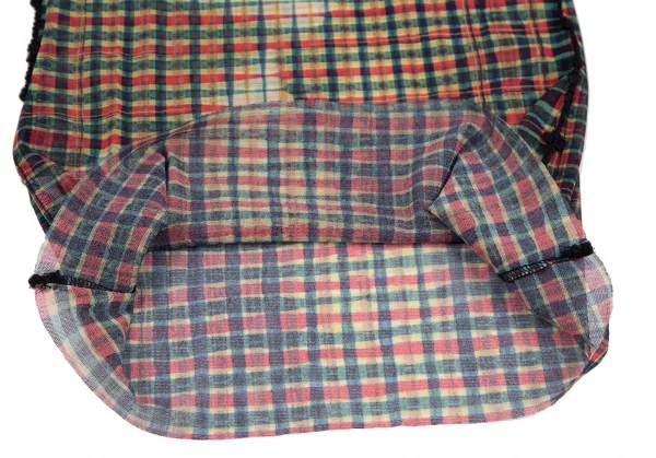 ジャンポールゴルチエ ファムJean Paul GAULTIER FEMME フェイスチェックプリントパワーネットカットソー マルチ40 K-118141_009