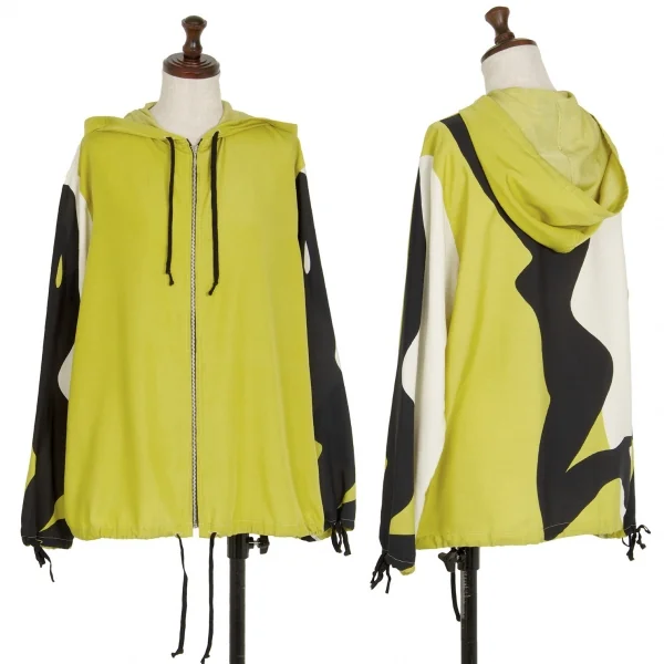 ジュニアゴルチエJUNIOR GAULTIER レディーシルエットプリントセットアップ マスタード白黒40 K-118152_002