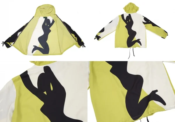 ジュニアゴルチエJUNIOR GAULTIER レディーシルエットプリントセットアップ マスタード白黒40 K-118152_011