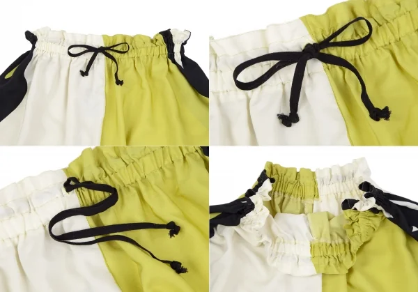 ジュニアゴルチエJUNIOR GAULTIER レディーシルエットプリントセットアップ マスタード白黒40 K-118152_016