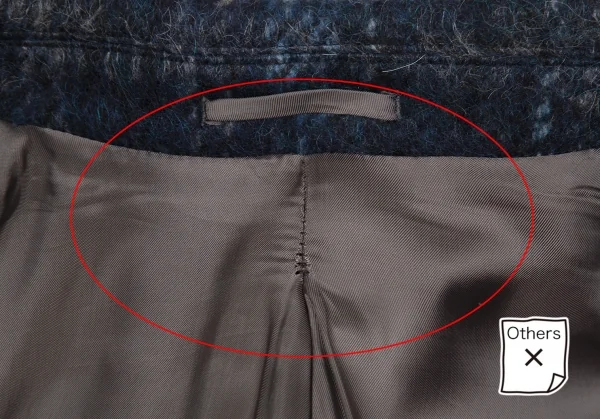 ガブリエレパジーニGABRIELE PASINI シャギーウールチェックダブルコート 青46 K-118157_012