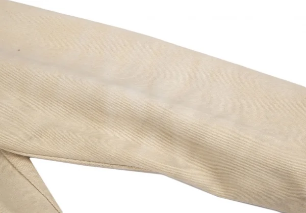 ドルチェ&ガッバーナDOLCE&GABBANA 裏レオパードダメージ加工コットンジャケット 生成り40 K-118161_007