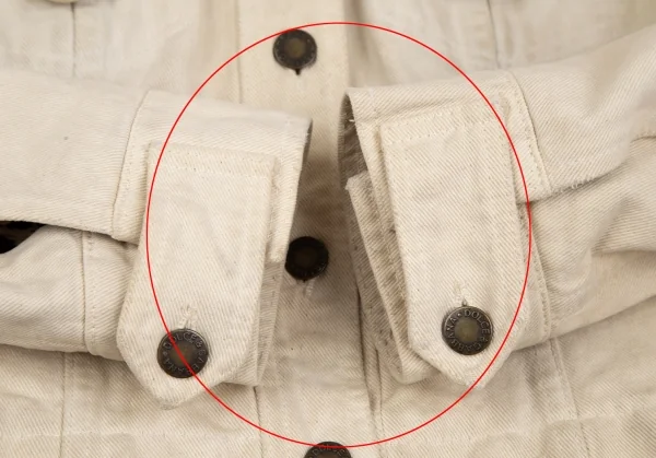 ドルチェ&ガッバーナDOLCE&GABBANA 裏レオパードダメージ加工コットンジャケット 生成り40 K-118161_008