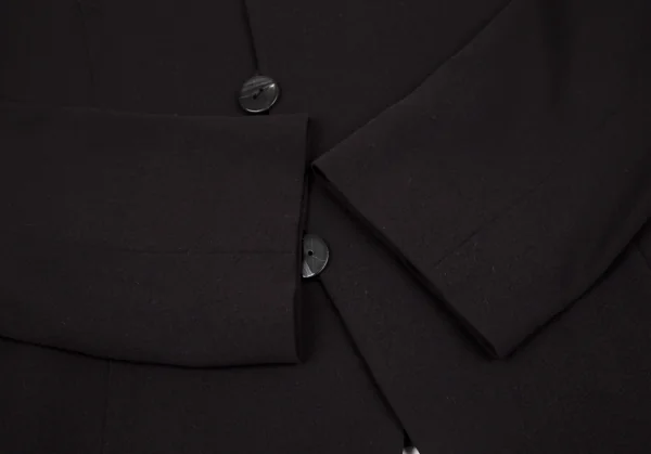 ヨーガンレールJURGEN LEHL ウールアンゴララウンドカラーセミダブルジャケット 焦げ茶M K-118182_008