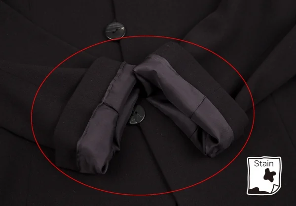 ヨーガンレールJURGEN LEHL ウールアンゴララウンドカラーセミダブルジャケット 焦げ茶M K-118182_009