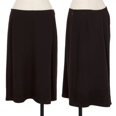 ヨーガンレールJURGEN LEHL ウールアンゴラハーフラップスカート 焦げ茶