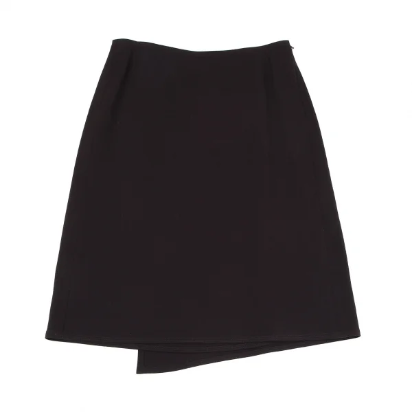 ヨーガンレールJURGEN LEHL ウールアンゴラハーフラップスカート 焦げ茶M K-118183_002