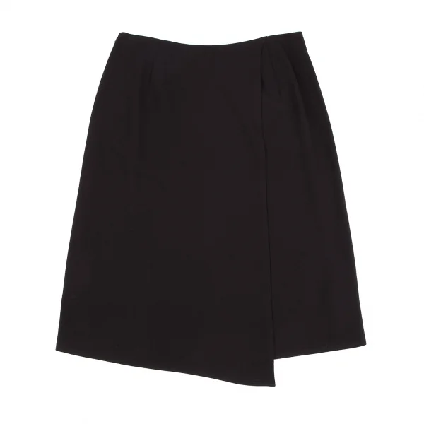 ヨーガンレールJURGEN LEHL ウールアンゴラハーフラップスカート 焦げ茶M K-118183_006