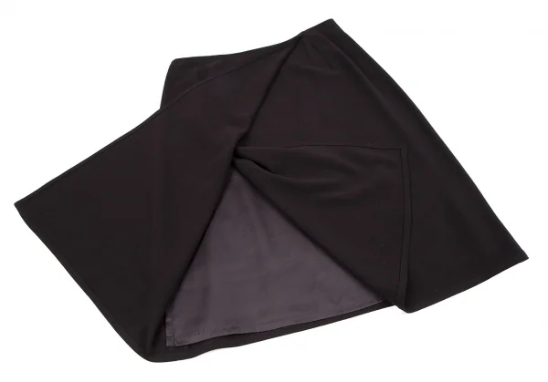 ヨーガンレールJURGEN LEHL ウールアンゴラハーフラップスカート 焦げ茶M K-118183_007