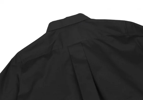 サカイsacai サイドプリーツレースアップ半袖シャツワンピース 黒3 K-118187_014