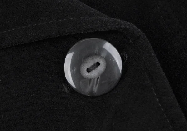 ディーアンドジーD&G ベロア丸襟ピーコート 黒38 K-118201_005