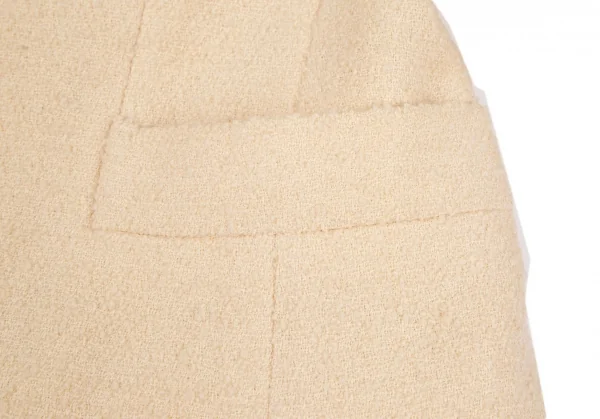 イヴサンローランYves Saint Laurent ボタンデザインツイードシングルジャケット ピンクベージュS K-118215_009