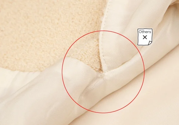 イヴサンローランYves Saint Laurent ツイード台形スカート ピンクベージュS K-118216_011