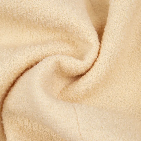 イヴサンローランYves Saint Laurent ツイード台形スカート ピンクベージュS K-118216_012